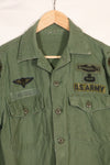 1960s-70s OG-107 Utility Shirt US Army 173rd Airborne Brigade Soldier Used