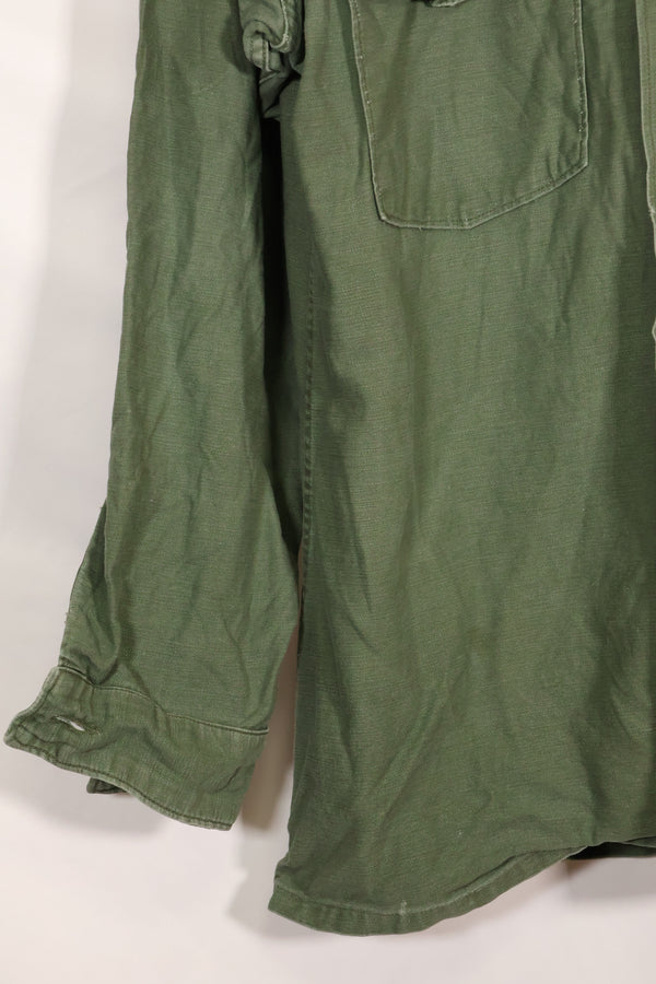 1960s-70s OG-107 Utility Shirt US Army 173rd Airborne Brigade Soldier Used