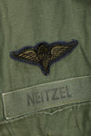 1960s-70s OG-107 Utility Shirt US Army 173rd Airborne Brigade Soldier Used