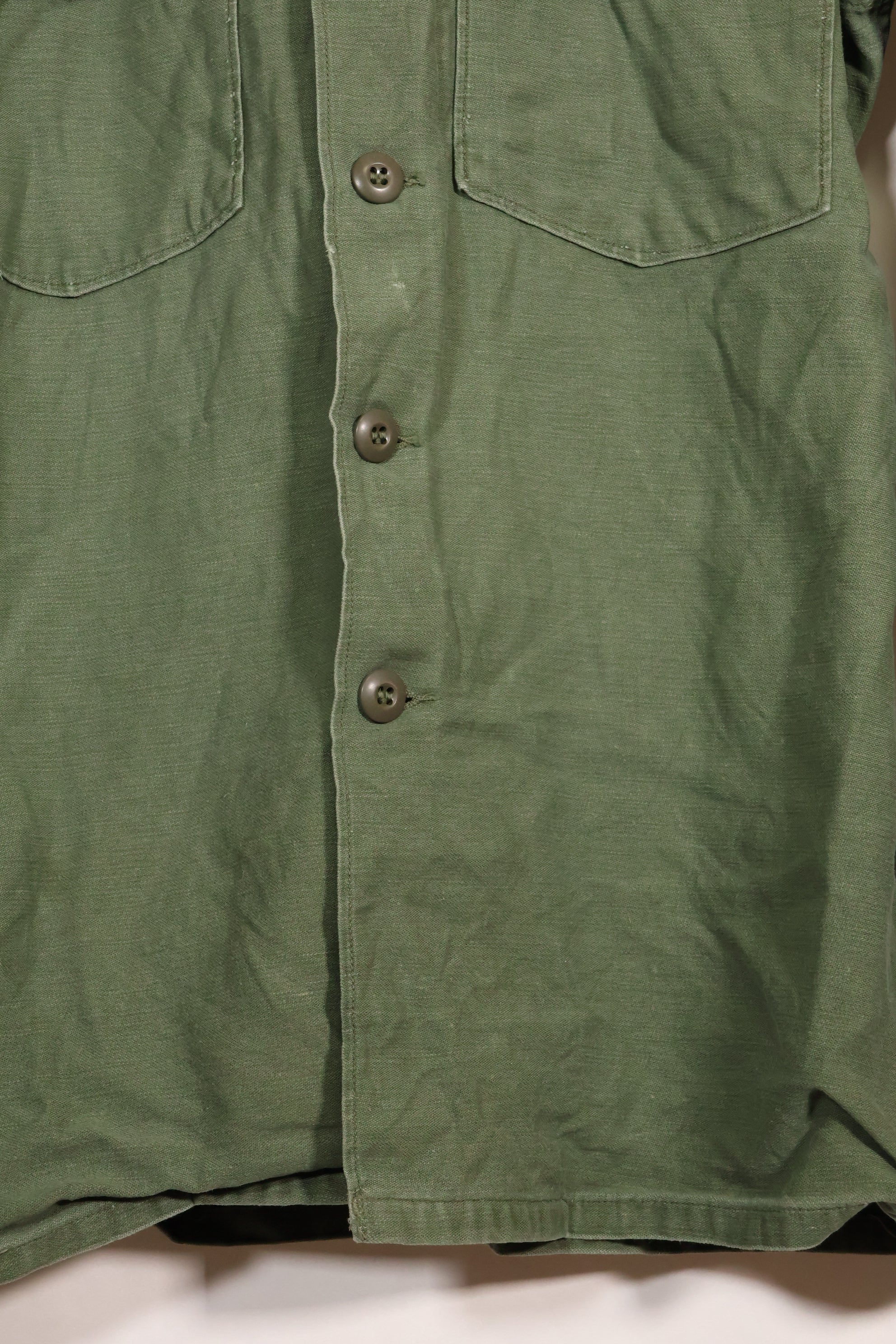 1960s-70s OG-107 Utility Shirt US Army 173rd Airborne Brigade Soldier Used