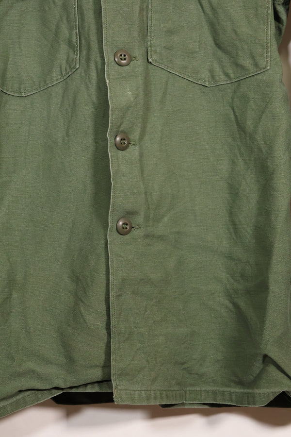 1960s-70s OG-107 Utility Shirt US Army 173rd Airborne Brigade Soldier Used