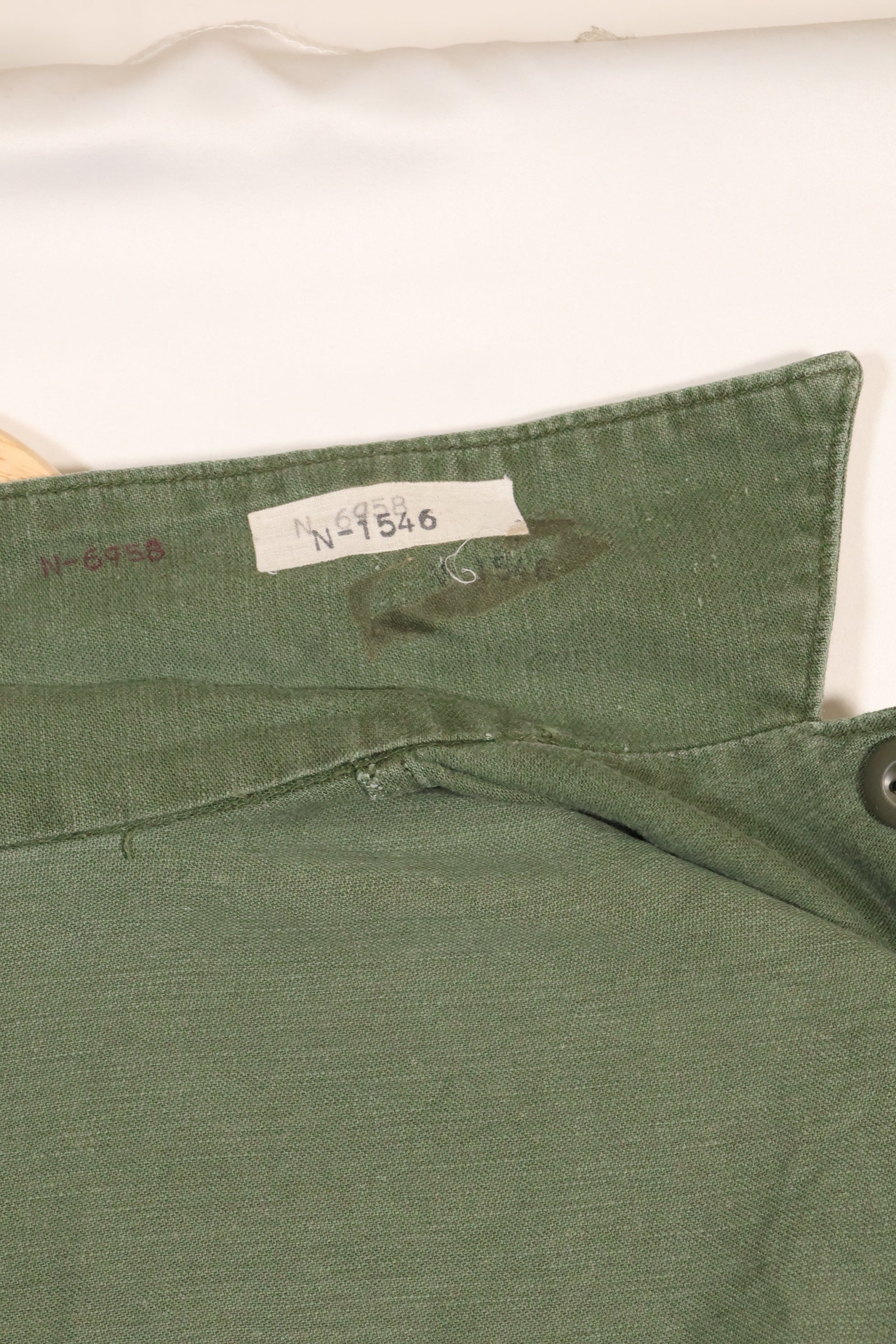 1960s-70s OG-107 Utility Shirt US Army 173rd Airborne Brigade Soldier Used