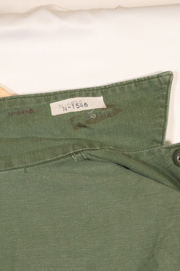 1960s-70s OG-107 Utility Shirt US Army 173rd Airborne Brigade Soldier Used