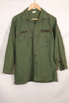 1967 Contract US Navy OG-107 Utility Shirt Engineering Corps SEABEES Identical Owner A