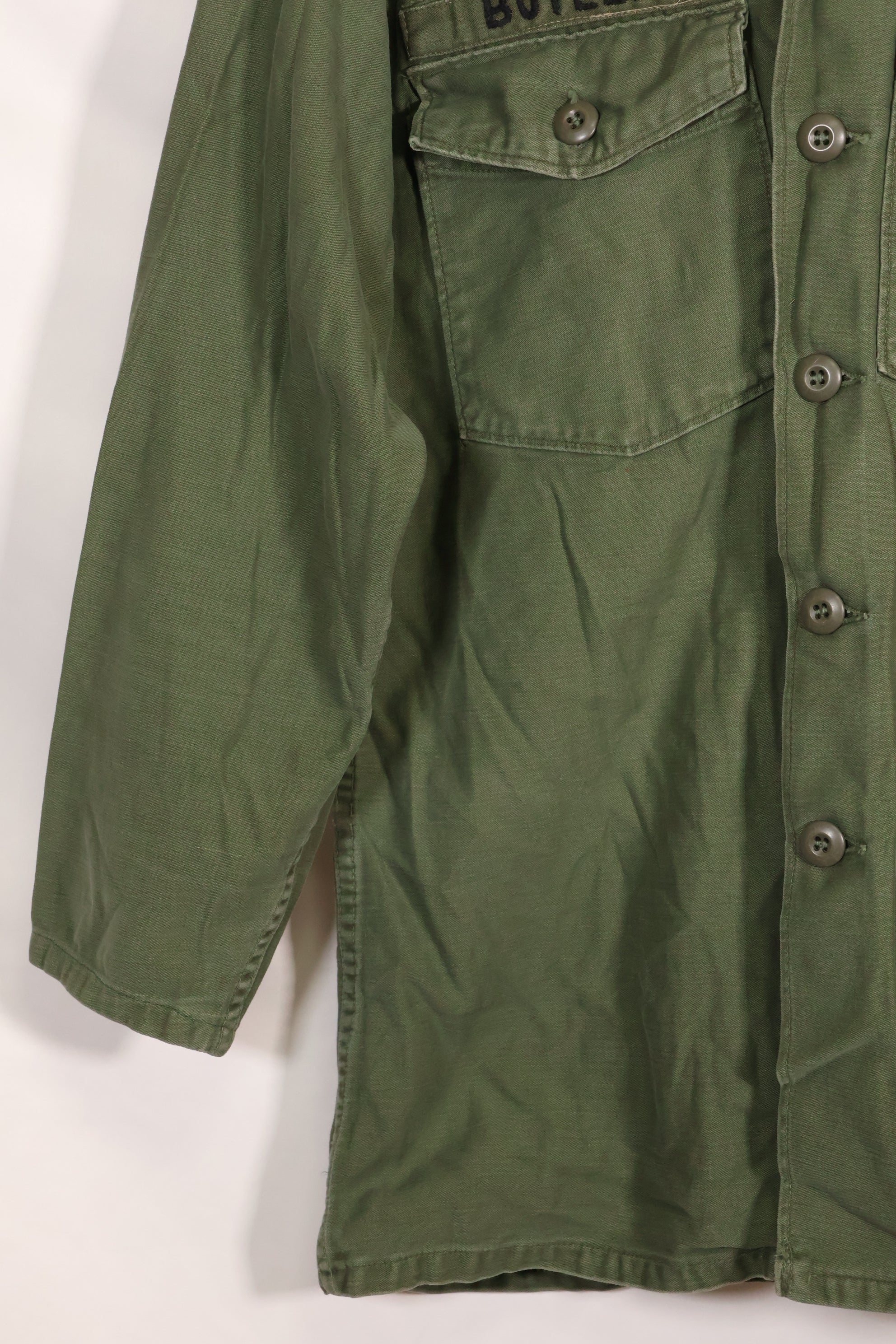 1967 Contract US Navy OG-107 Utility Shirt Engineering Corps SEABEES same owner B