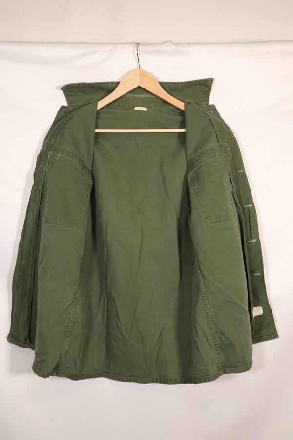 1967 Contract US Navy OG-107 Utility Shirt Engineering Corps SEABEES same owner B