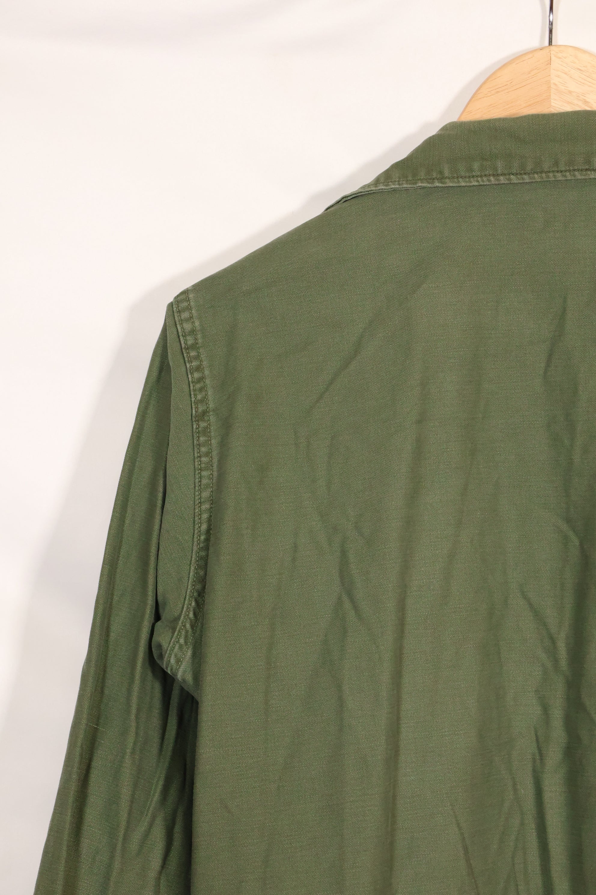 1967 Contract US Navy OG-107 Utility Shirt Engineering Corps SEABEES same owner B