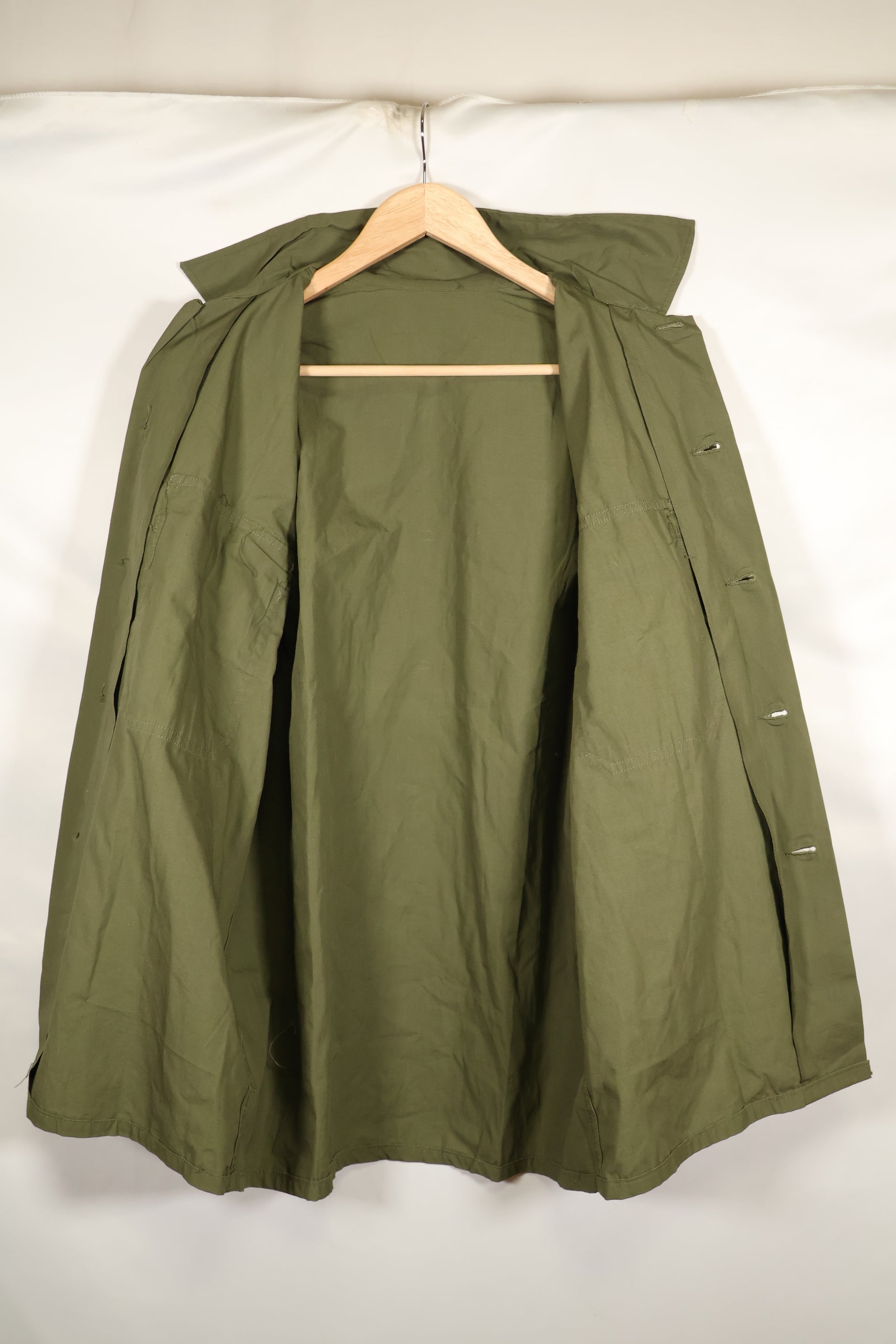 1960's Estimated Medium U.S. Navy Utility Shirt, Poplin, light fabric, almost unused.