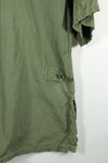 Real 2nd Model Jungle Fatigue Short Sleeve Jacket LONG-MEDIUM Stained and Scratched Used Copy