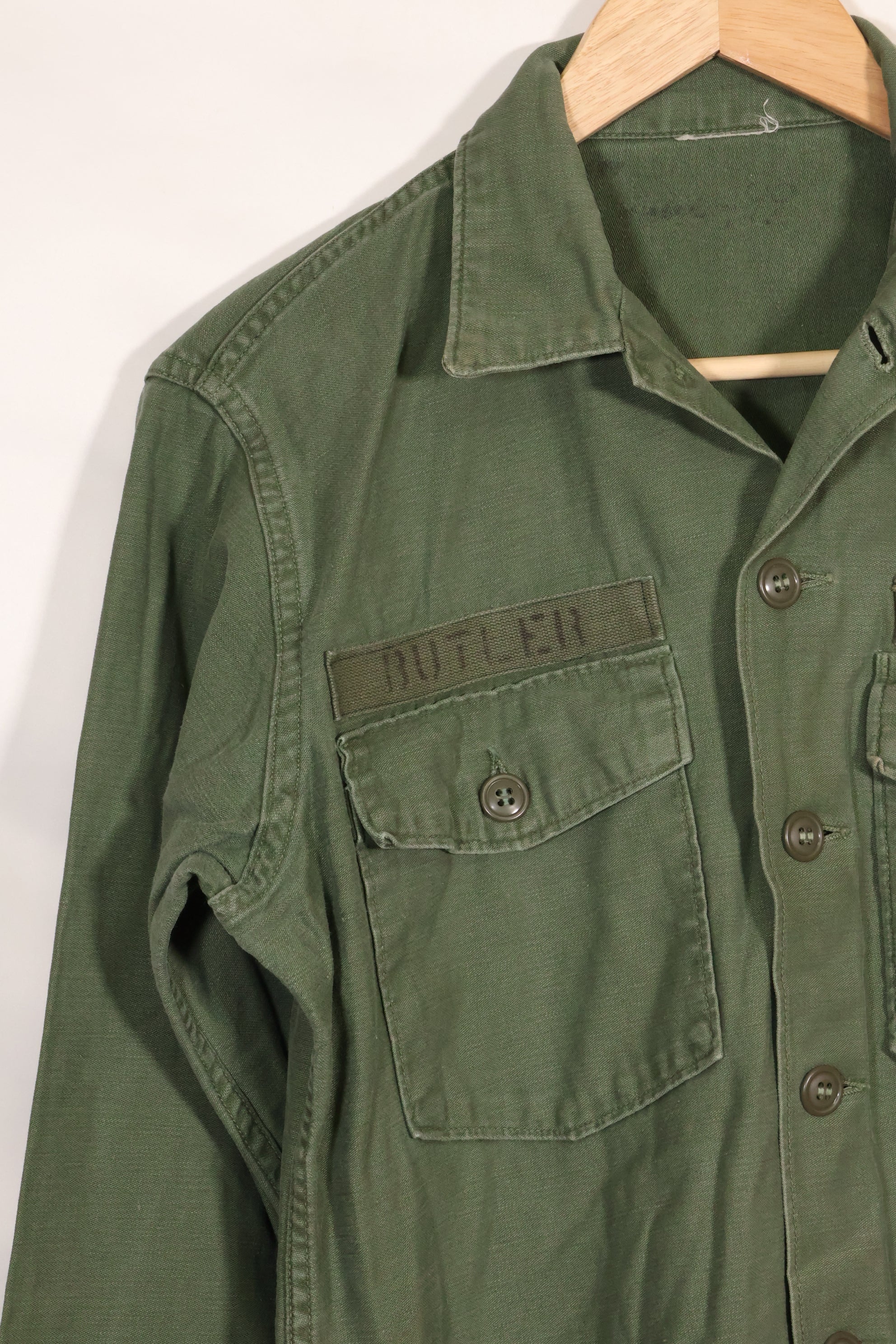1967 Contract US Navy OG-107 Utility Shirt Engineering Corps SEABEES same owner D