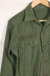1967 Contract US Navy OG-107 Utility Shirt Engineering Corps SEABEES same owner D
