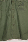1967 Contract US Navy OG-107 Utility Shirt Engineering Corps SEABEES same owner D