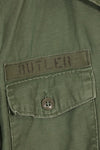 1967 Contract US Navy OG-107 Utility Shirt Engineering Corps SEABEES same owner D