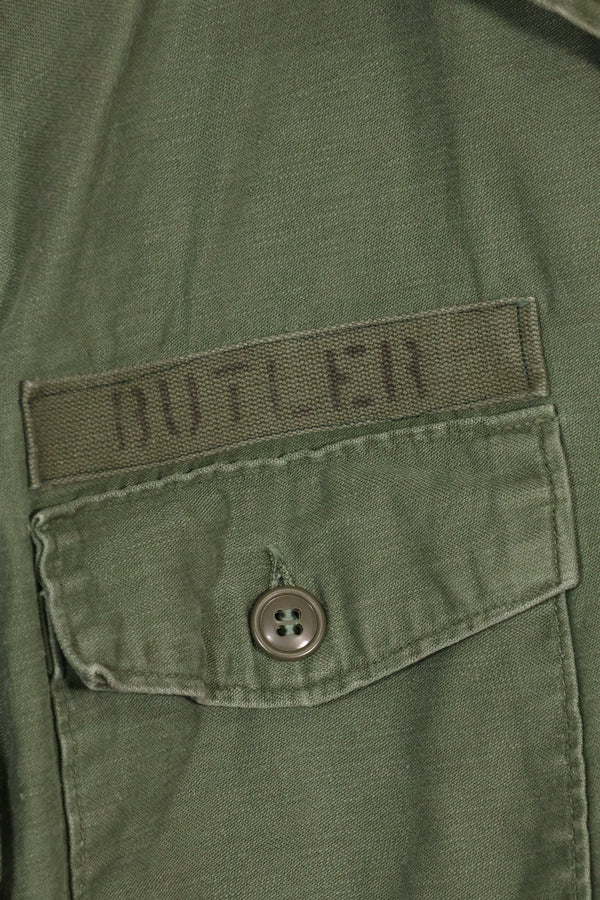 1967 Contract US Navy OG-107 Utility Shirt Engineering Corps SEABEES same owner D