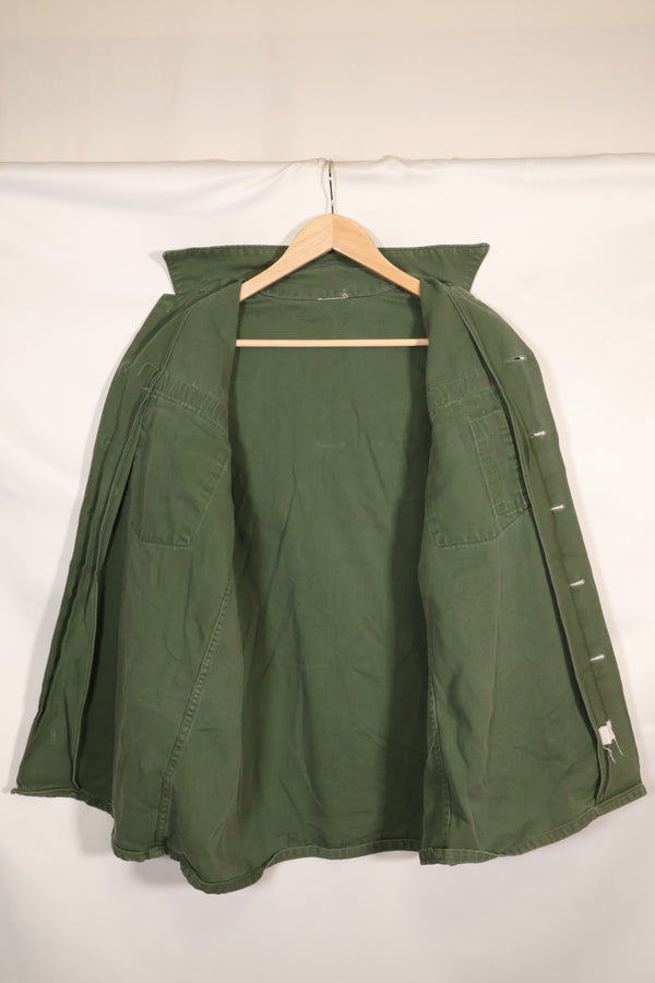 1967 Contract US Navy OG-107 Utility Shirt Engineering Corps SEABEES same owner D