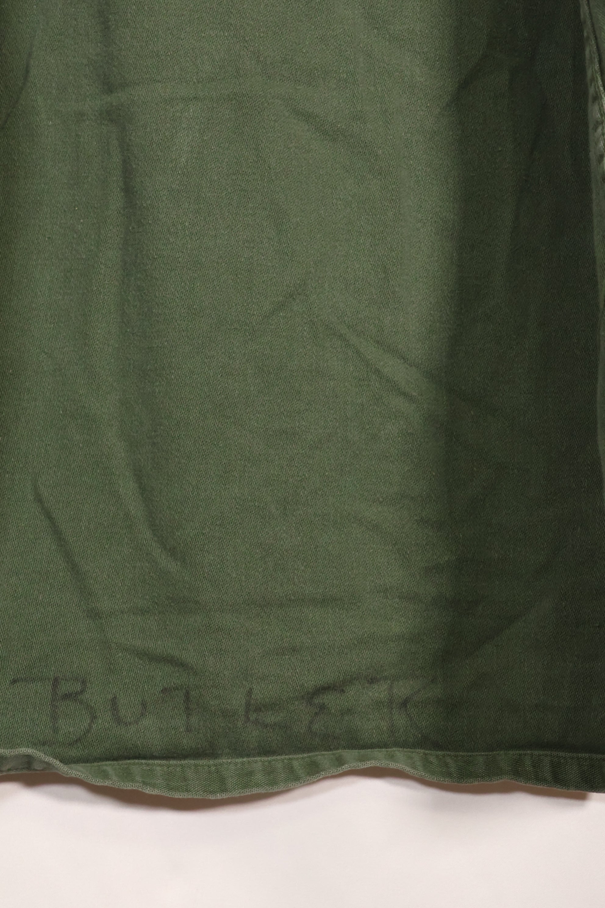 1967 Contract US Navy OG-107 Utility Shirt Engineering Corps SEABEES same owner D