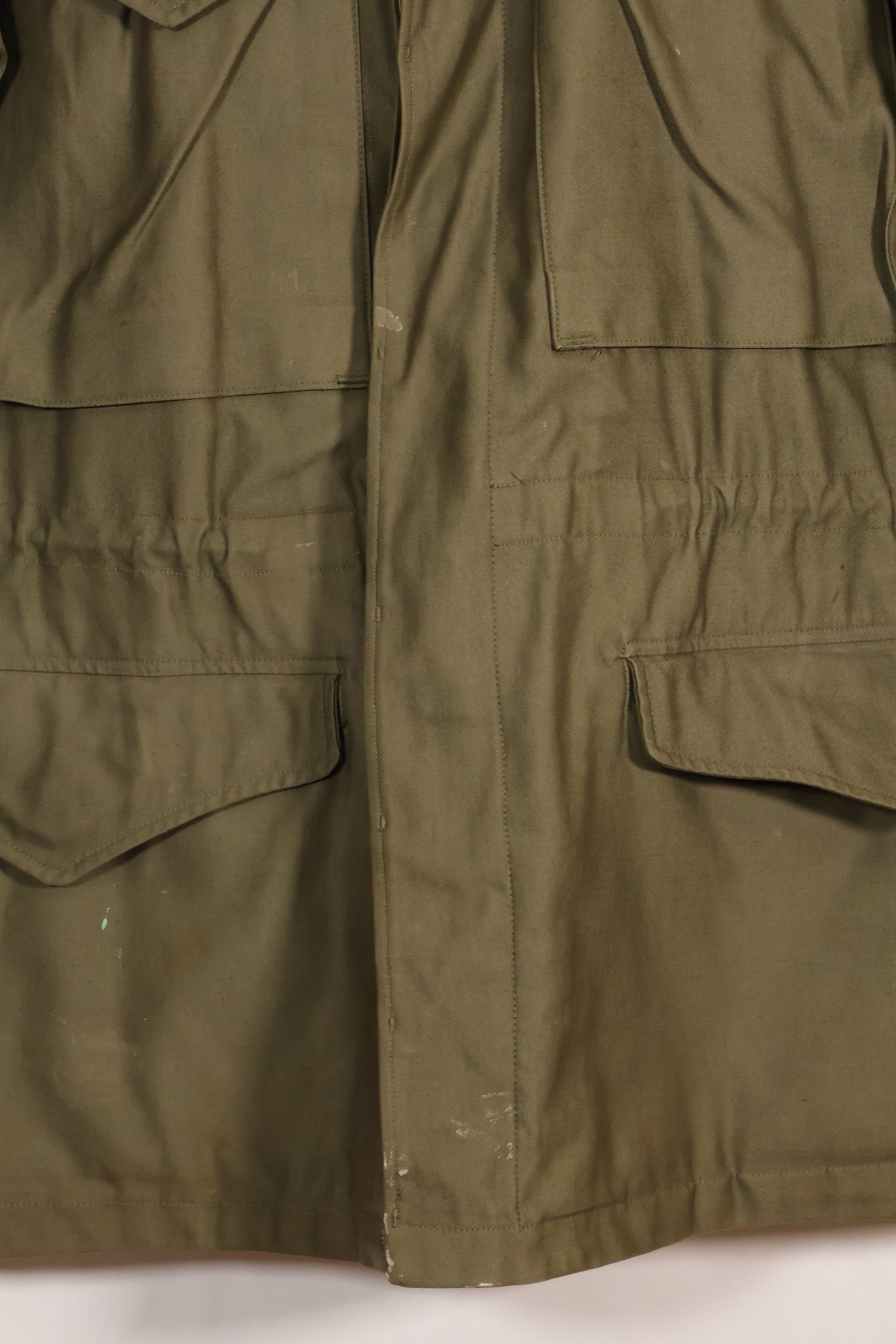 1940s US Army M43 Field Jacket 2nd Inf Custom Painted Jacket, almost unused.