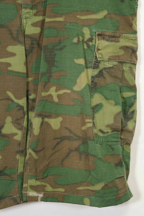 1968 Contract Ripstop Fabric US Army ERDL Camouflage Fatigue Pants Shorts L-R