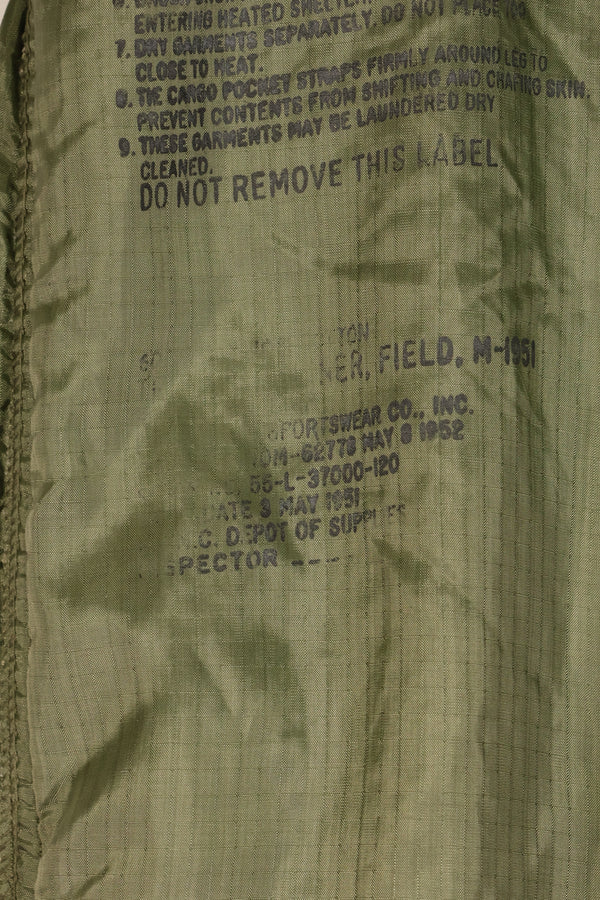 Early 1950s, M-R, M-1951, Arctic Shell Pants, Overpants, with Liner, Used