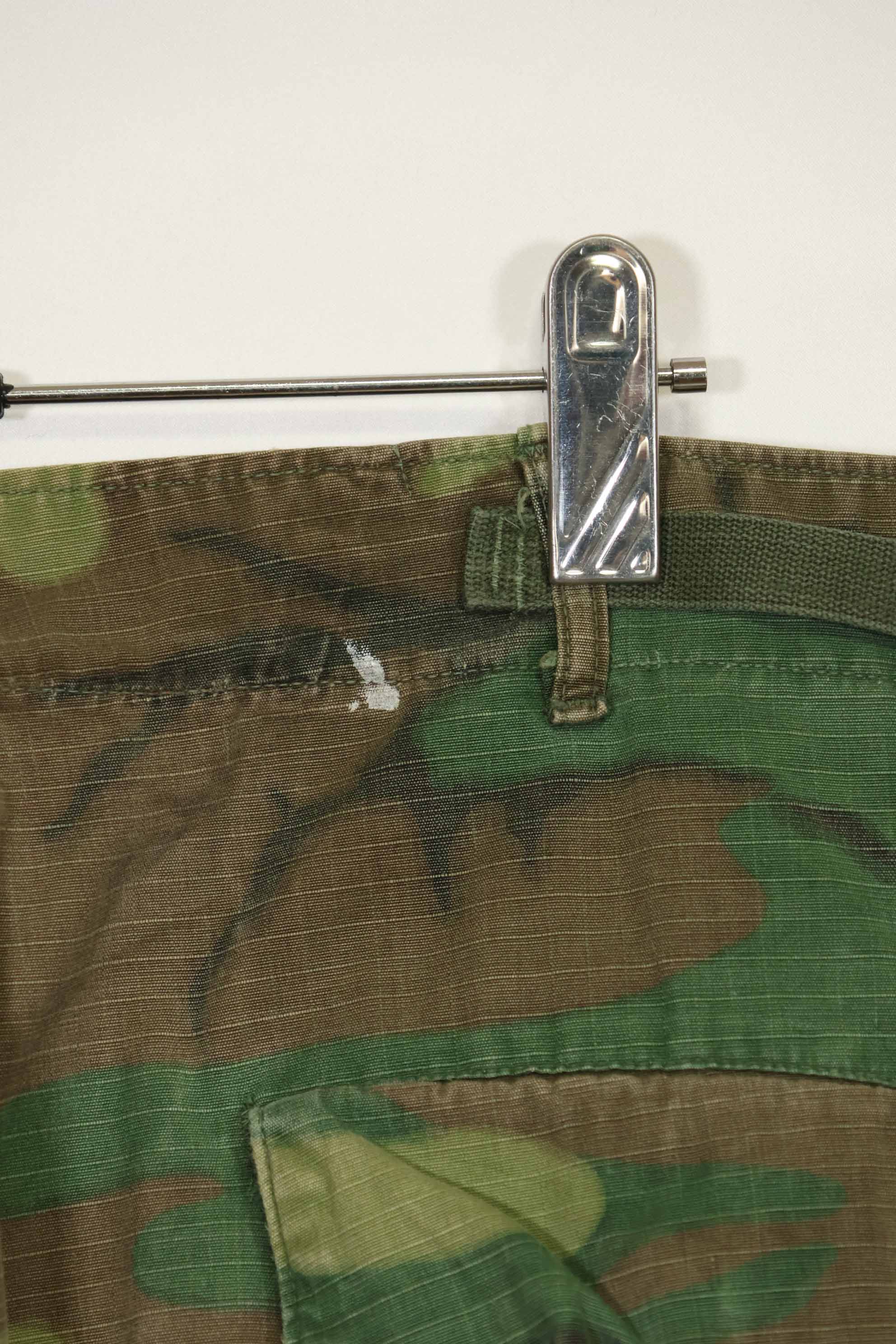 1968 Contract Ripstop Fabric US Army ERDL Camouflage Fatigue Pants Shorts L-R