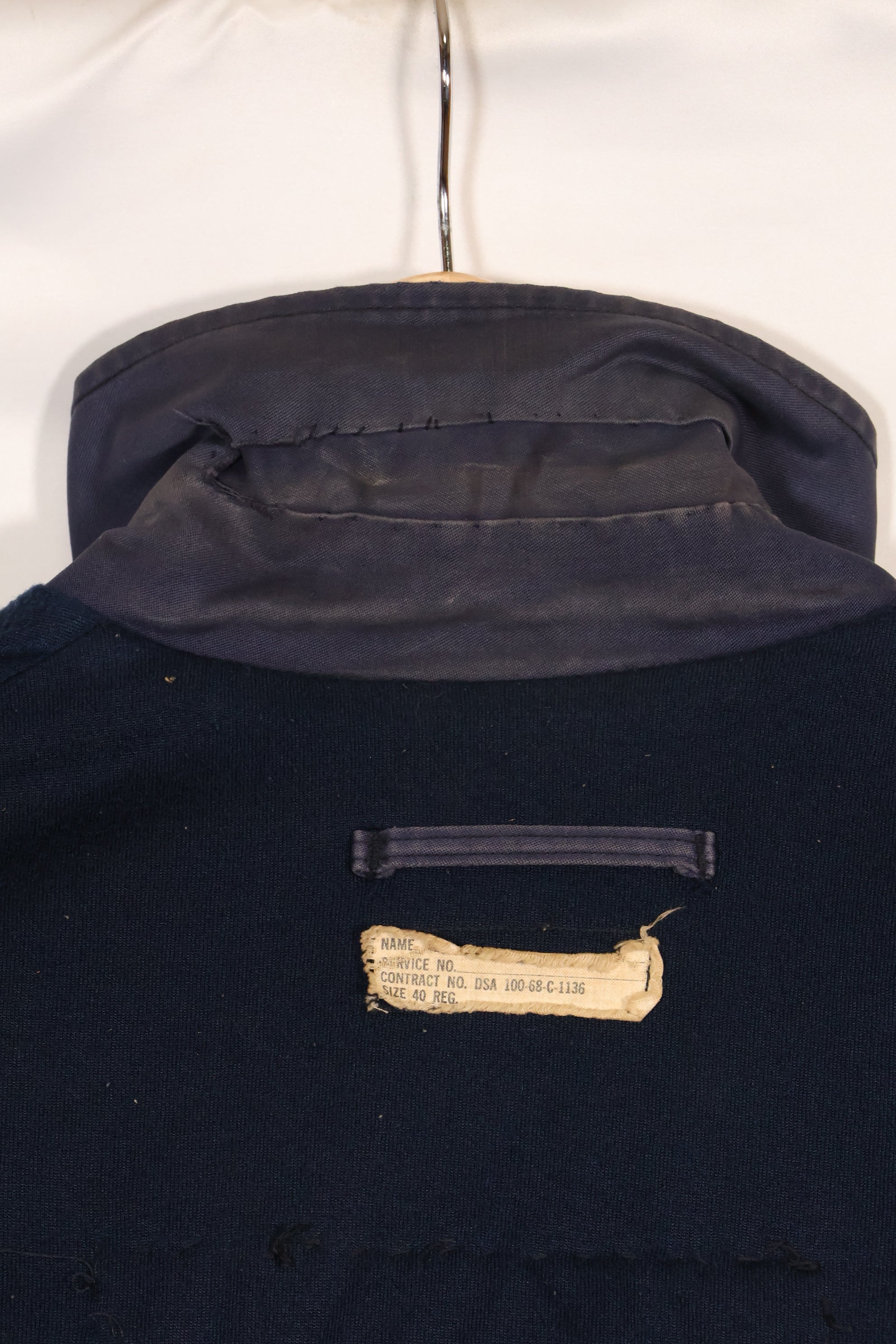 1968 Contract US Navy Anti-Submarine Patrol Mechanic Deck Jacket with locally made patches, used.
