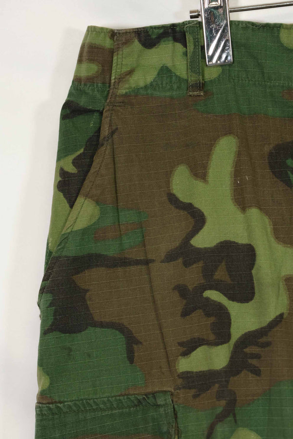 1968 Contract Ripstop Fabric US Army ERDL Camouflage Fatigue Pants M-L Used