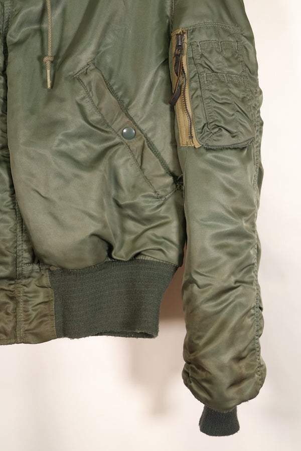 Late 1980s, MEDIUM, Civilian Use, Made by Alpha Industries, N2-B Flight Jacket, Used