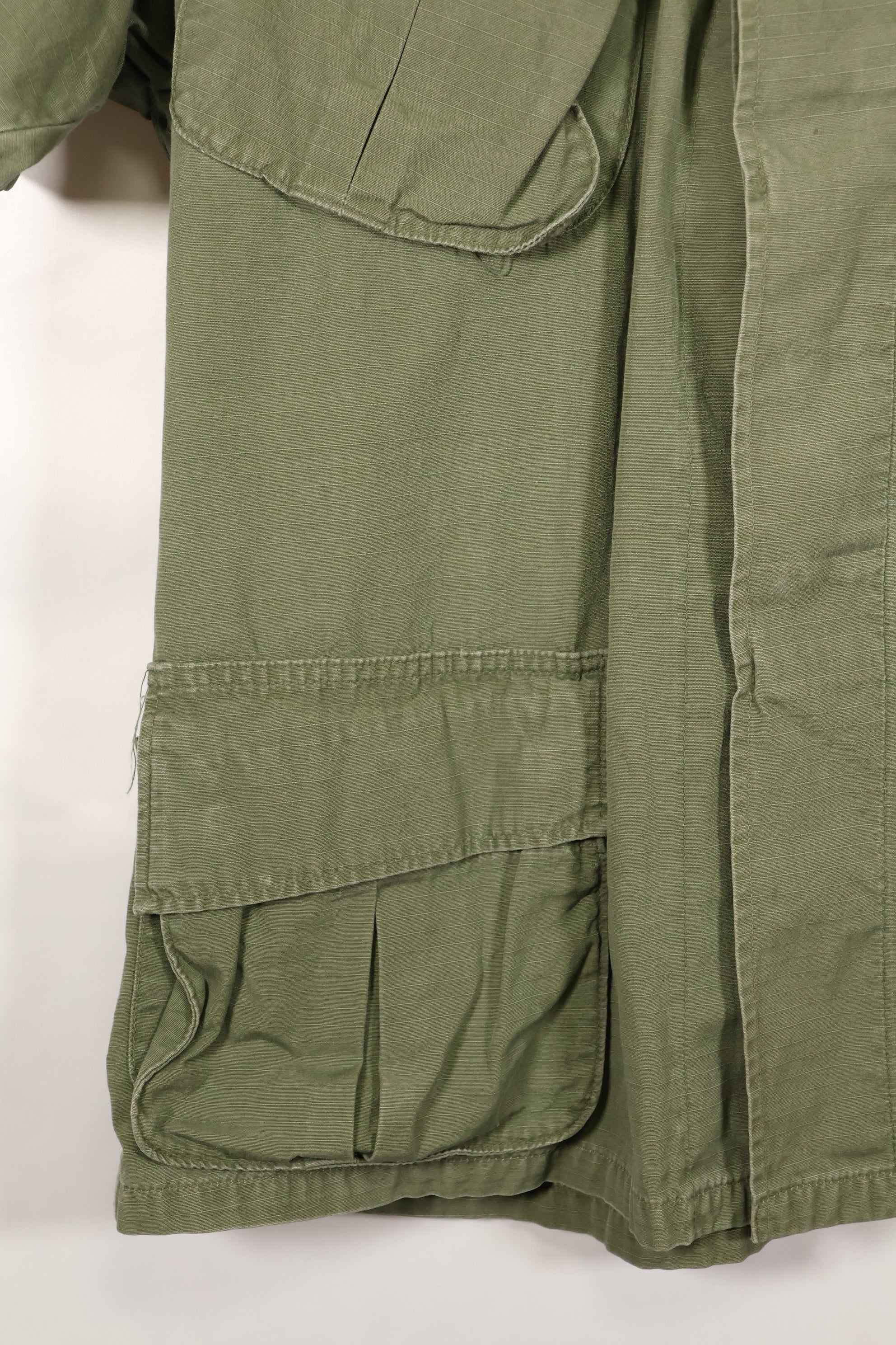 1968 Contract M-S 4th Model Jungle Fatigue Jacket with USAF Tape Short Sleeves Modified Used