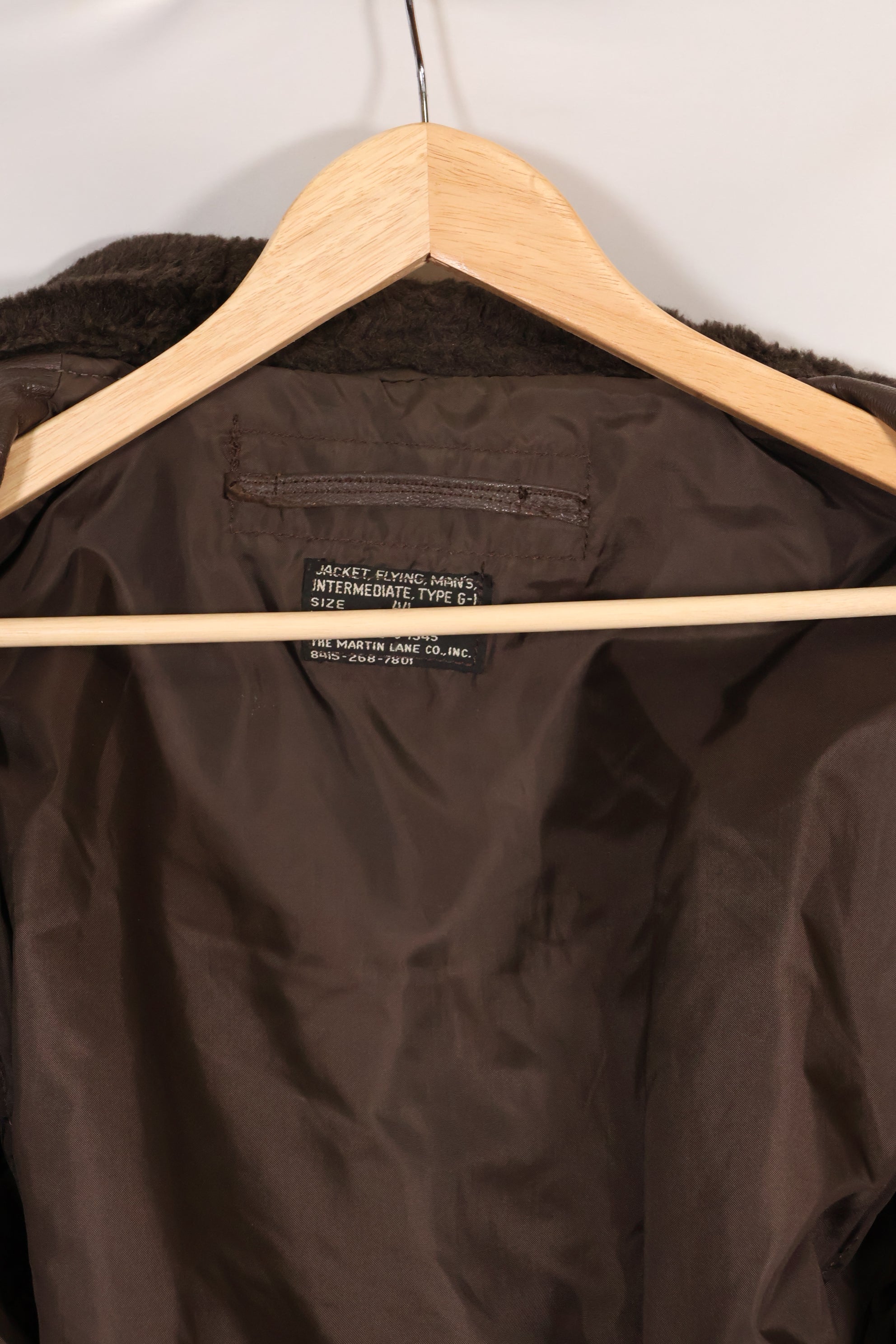 1969 Contract Size 44 US Navy G-1 Flight Jacket Large Size Used