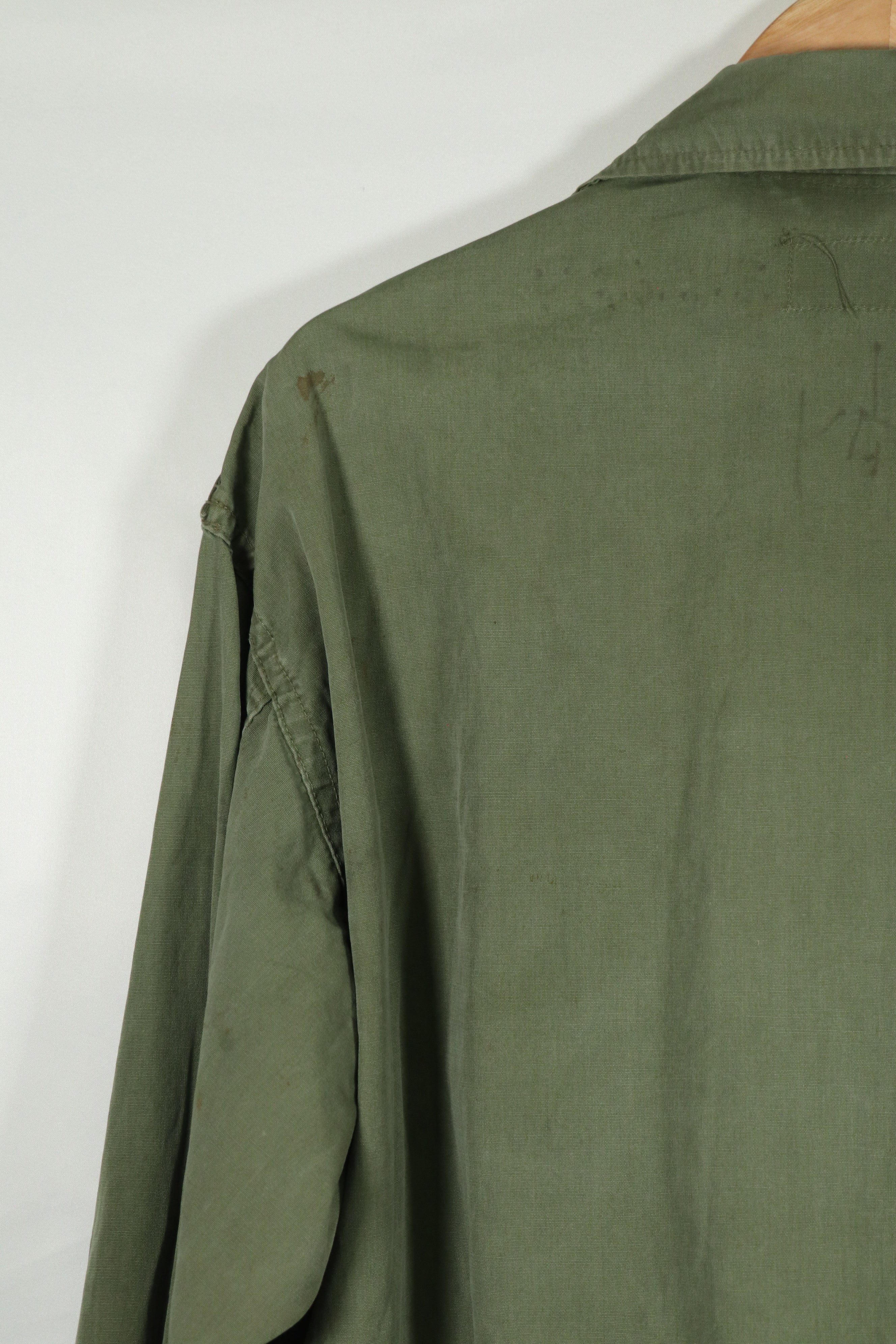 Real 1963 1st Model Jungle Fatigue Jacket MEDIUM-LONG, used with fading.