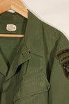 Real 1969 Ex-SF 4th Model Jungle Fatigue Jacket with patch, used.