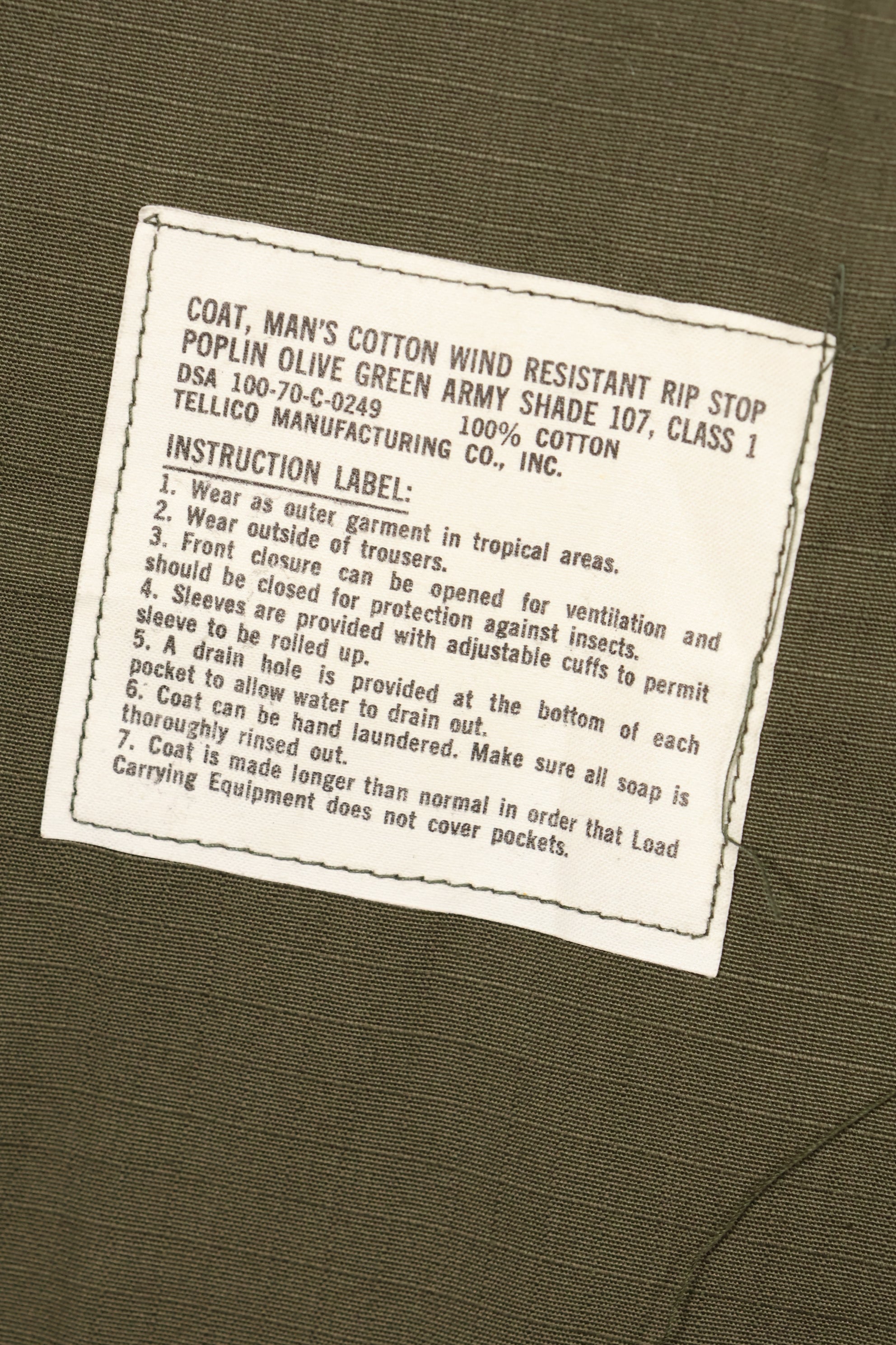 1970 Contract Deadstock X-S-R 4th Model Jungle Fatigue Jacket