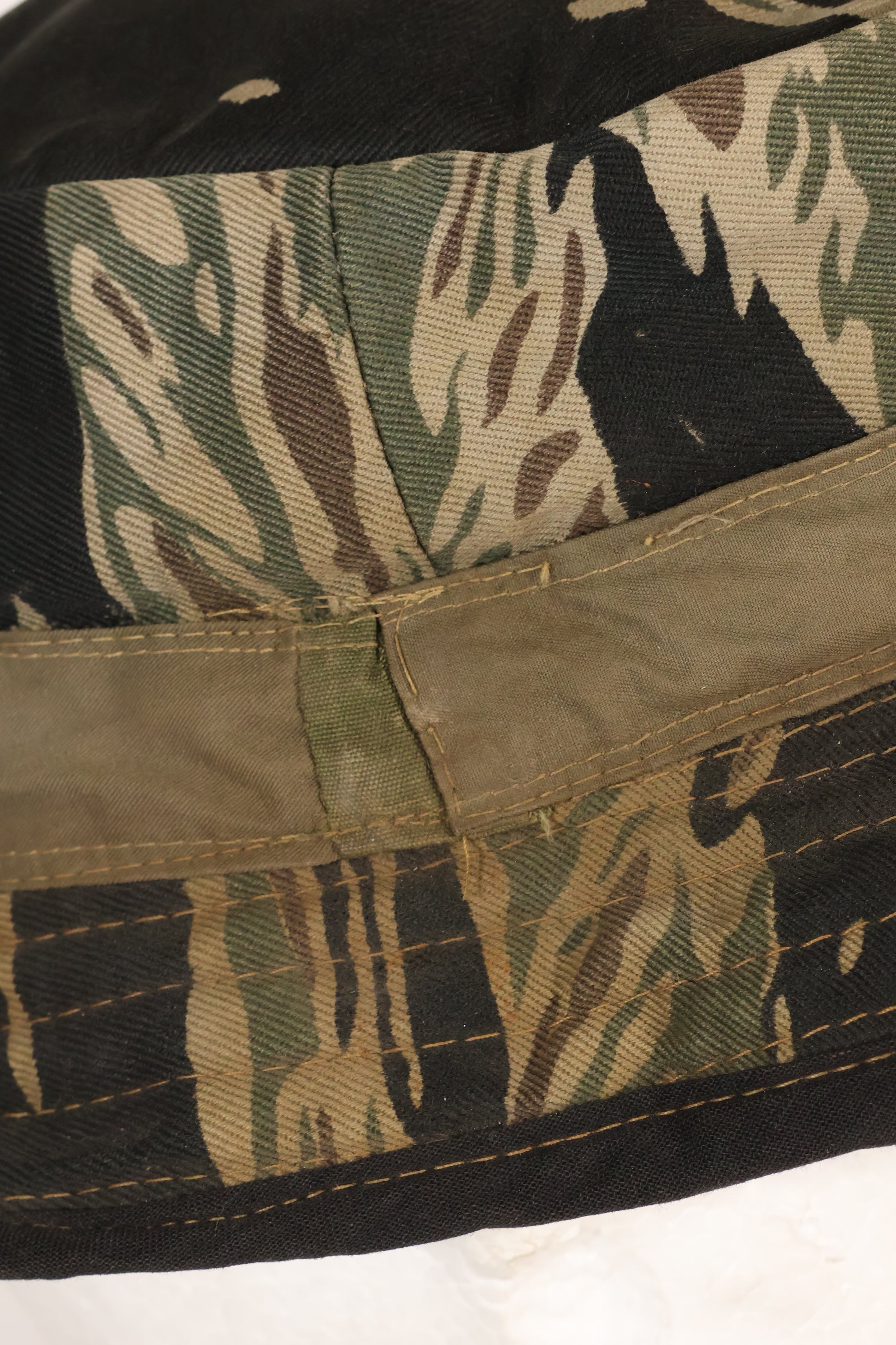 1960s Silver Tiger Pattern Tiger Stripe SOG Boonie Mike Force Used