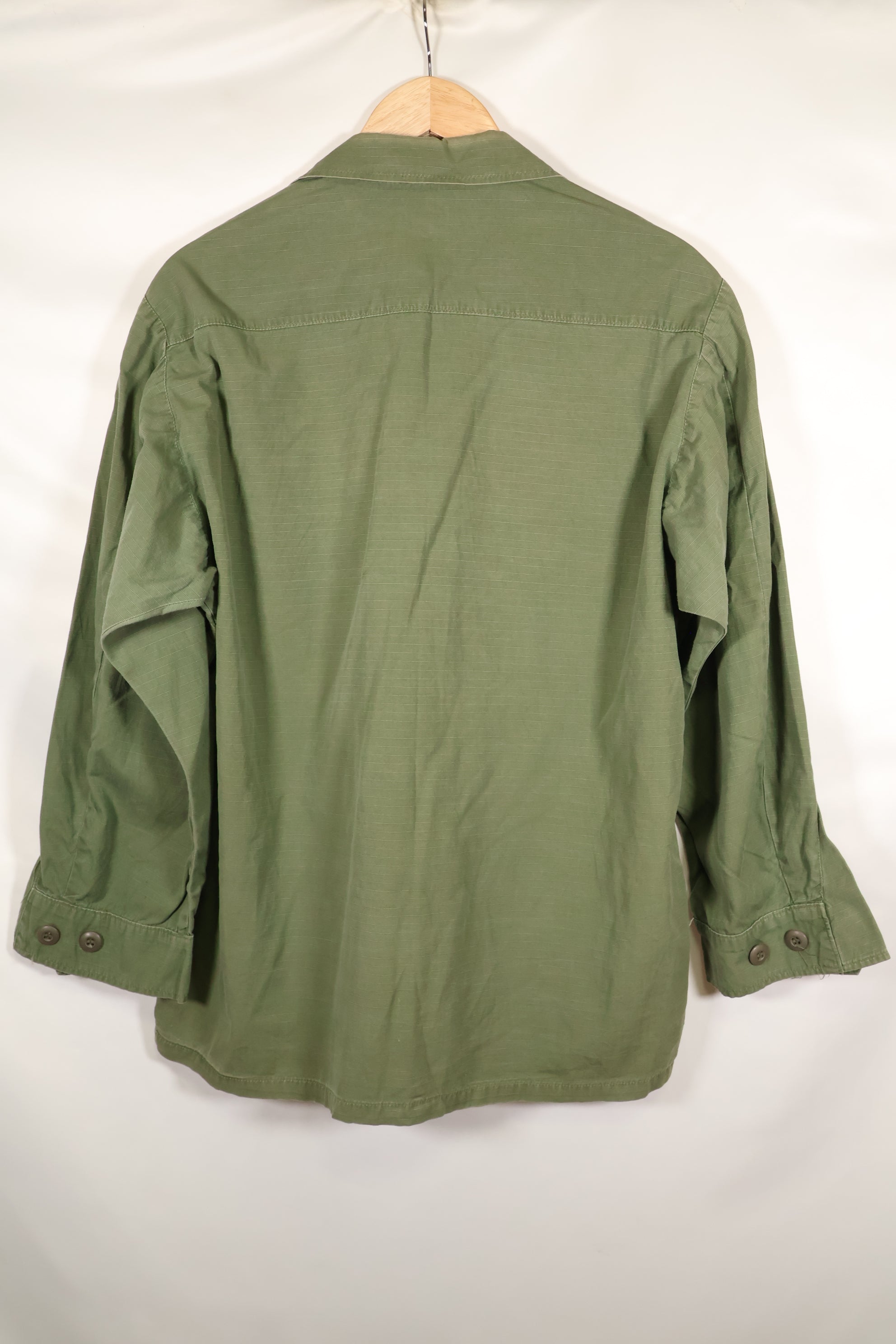 1968 Contract M-S 4th Model Jungle Fatigue Jacket, used, with US ARMY tape.