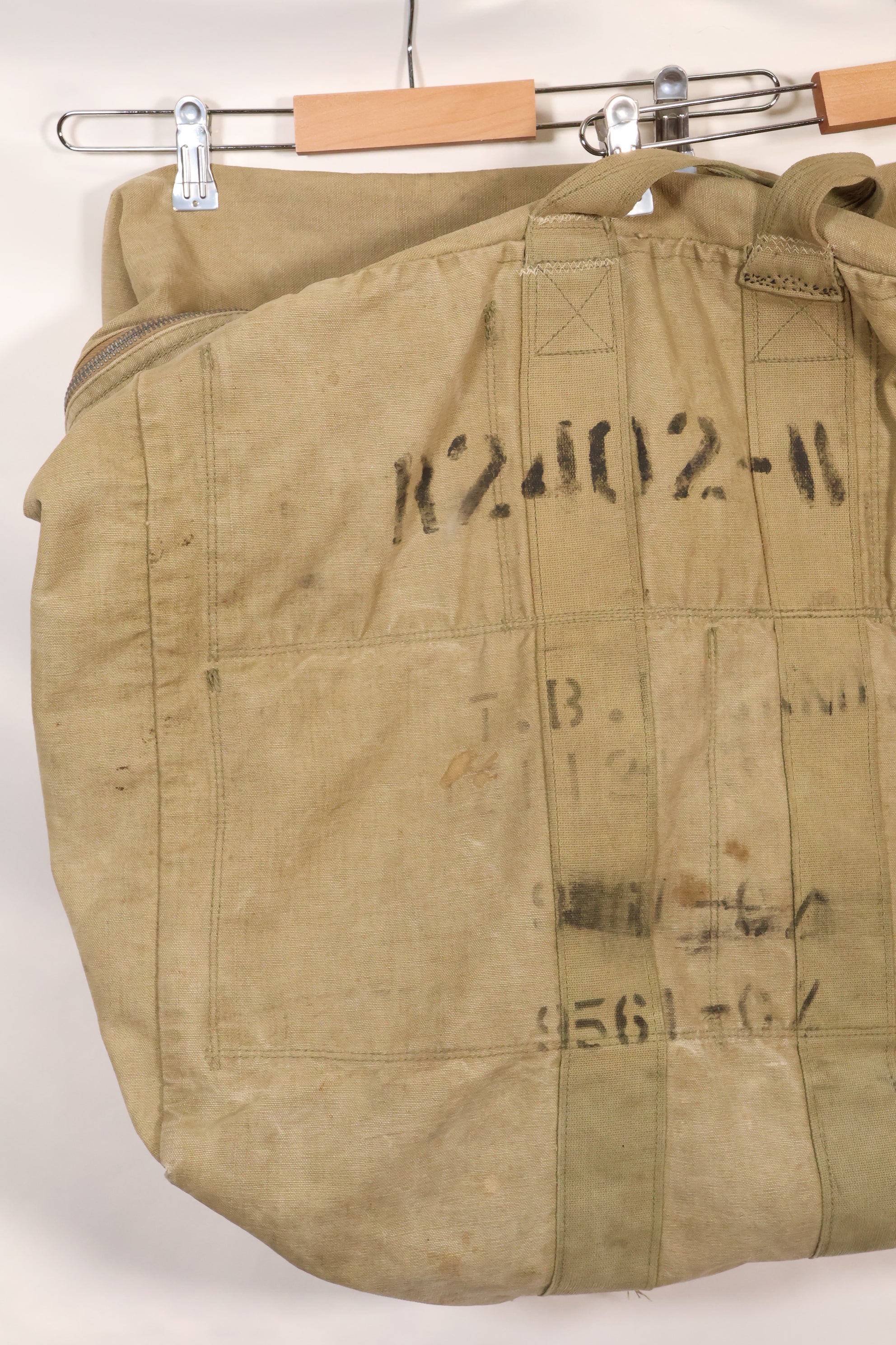 1940s U.S. Army Air Corps USAAF Pilot Kit Bag, used.