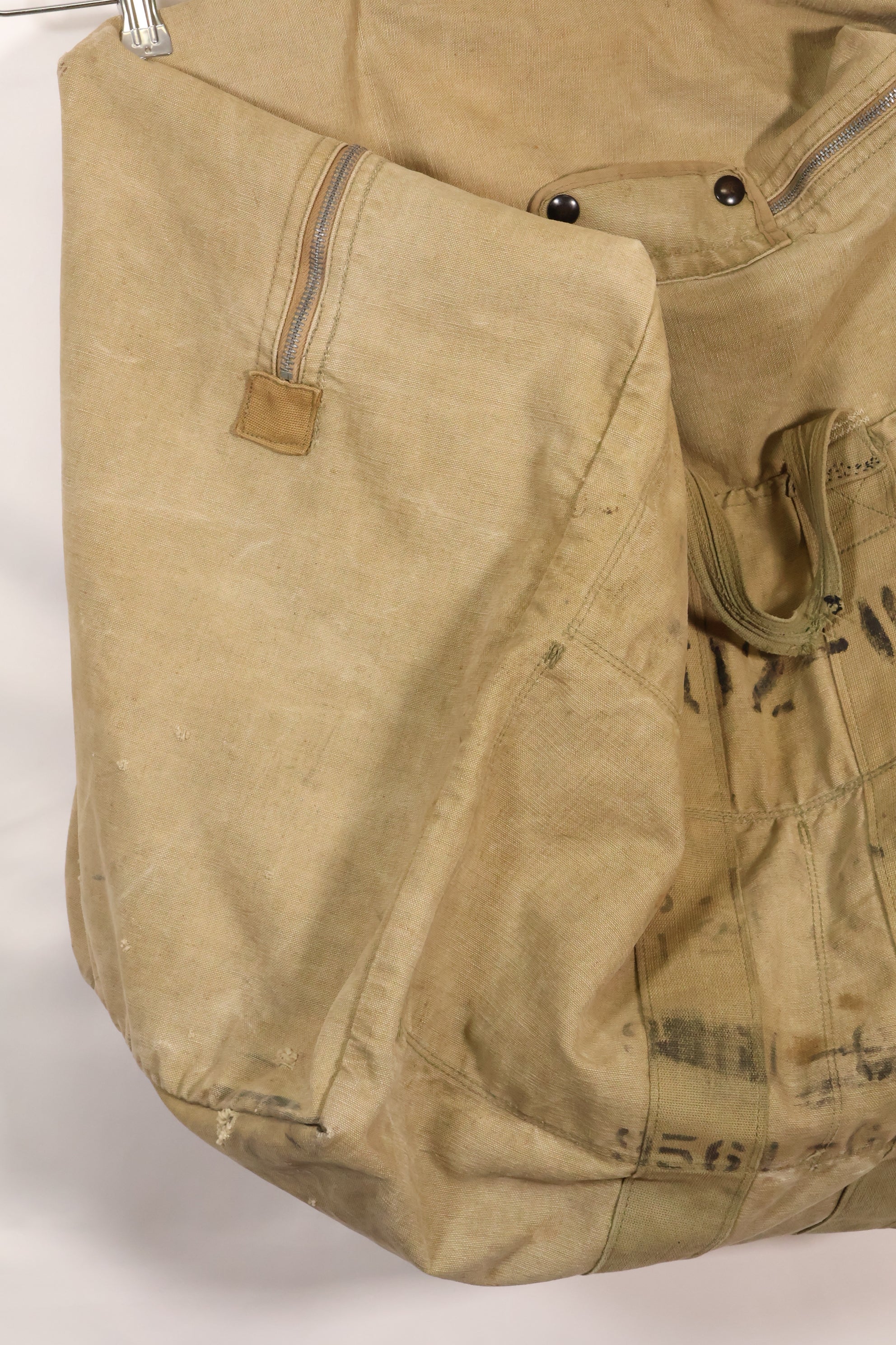 1940s U.S. Army Air Corps USAAF Pilot Kit Bag, used.