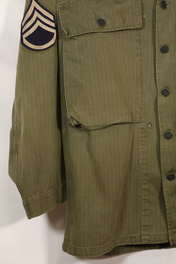 1940's US Army M43 HBT Utility Jacket, used, good condition.