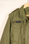 1974 Contract, S-R, U.S. Military, M65 Field Jacket, 3rd Model with Liner, Used