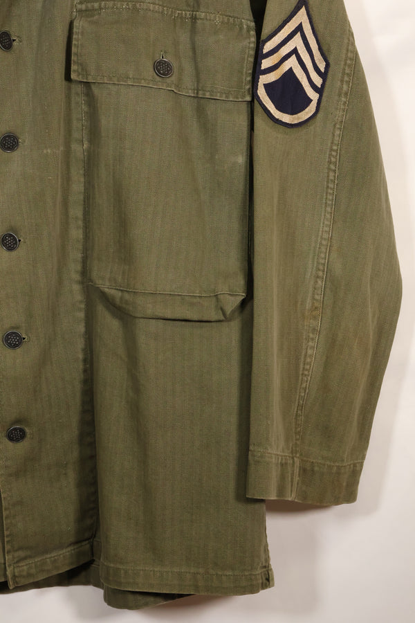 1940's US Army M43 HBT Utility Jacket, used, good condition.