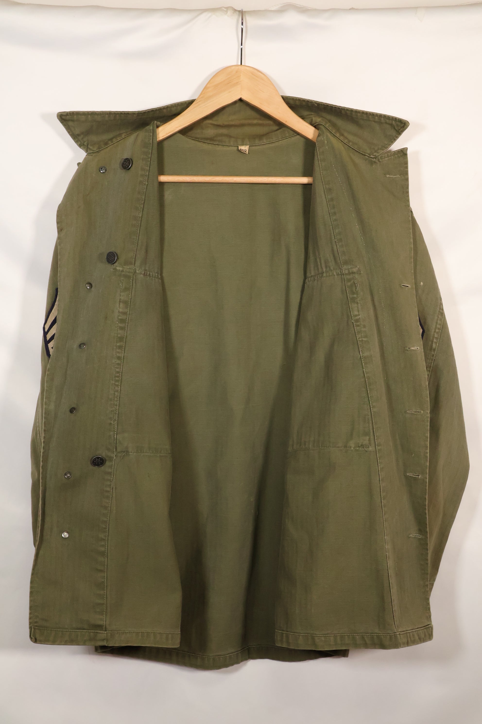 1940's US Army M43 HBT Utility Jacket, used, good condition.