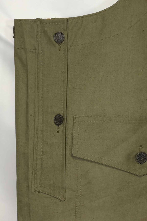 1940s-early 50s U.S. Navy, Army button deck pants, rain pants, used, A