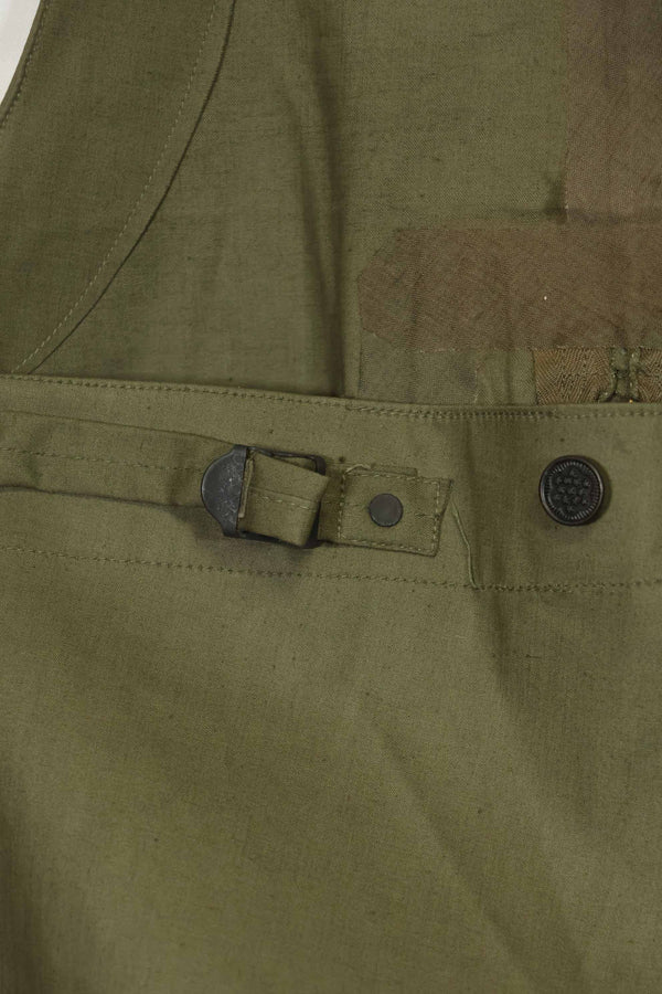 1940s-early 50s U.S. Navy, Army button deck pants, rain pants, used, A