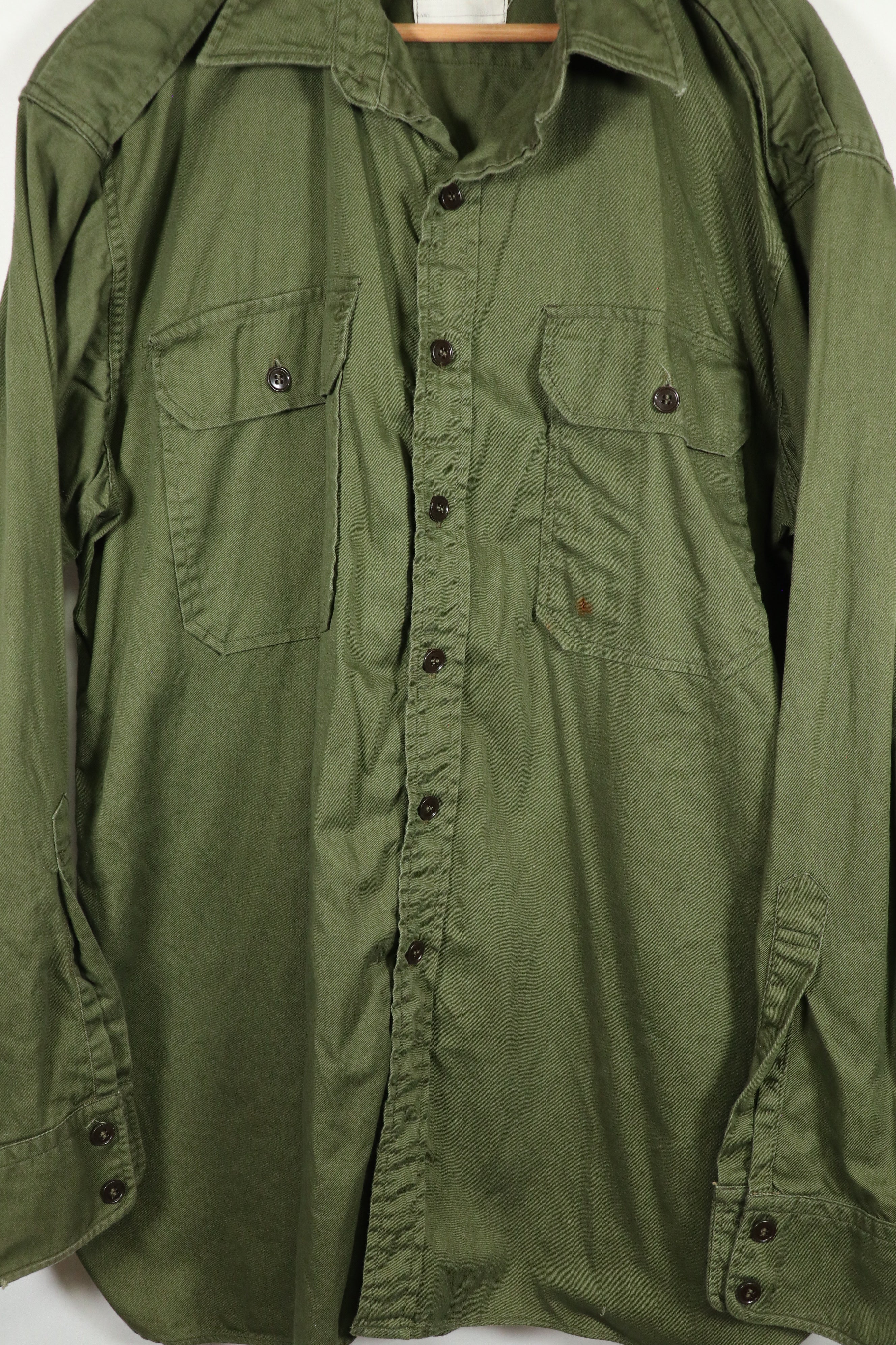 Real 1965 Australian Army Fatigue Shirt, used.