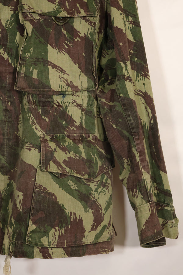 1960s-70s Portuguese Army Lizard Camouflage Combat Jacket, used.