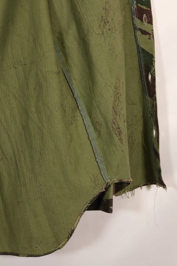 1960s-70s Portuguese Army Lizard Camouflage Combat Shirt, used.