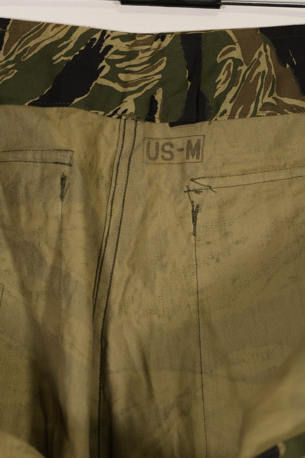 Real dead stock Okinawa Tiger Tiger stripe US cut pants US-M with Okinawa inspected stamp