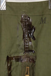 1940s-early 50s U.S. Navy, Army button deck pants, rain pants, used, B