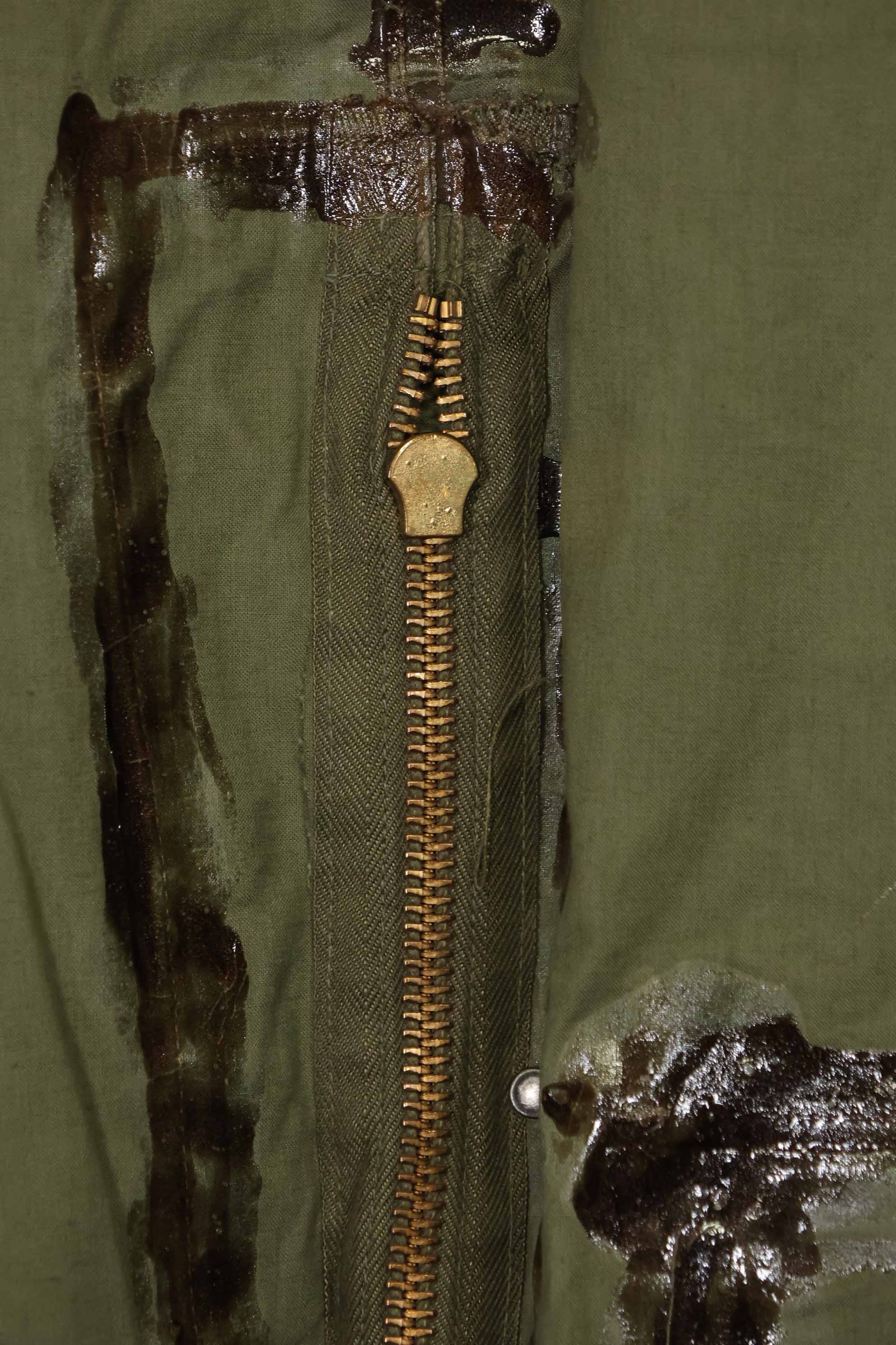 1940s-early 50s U.S. Navy, Army button deck pants, rain pants, used, B