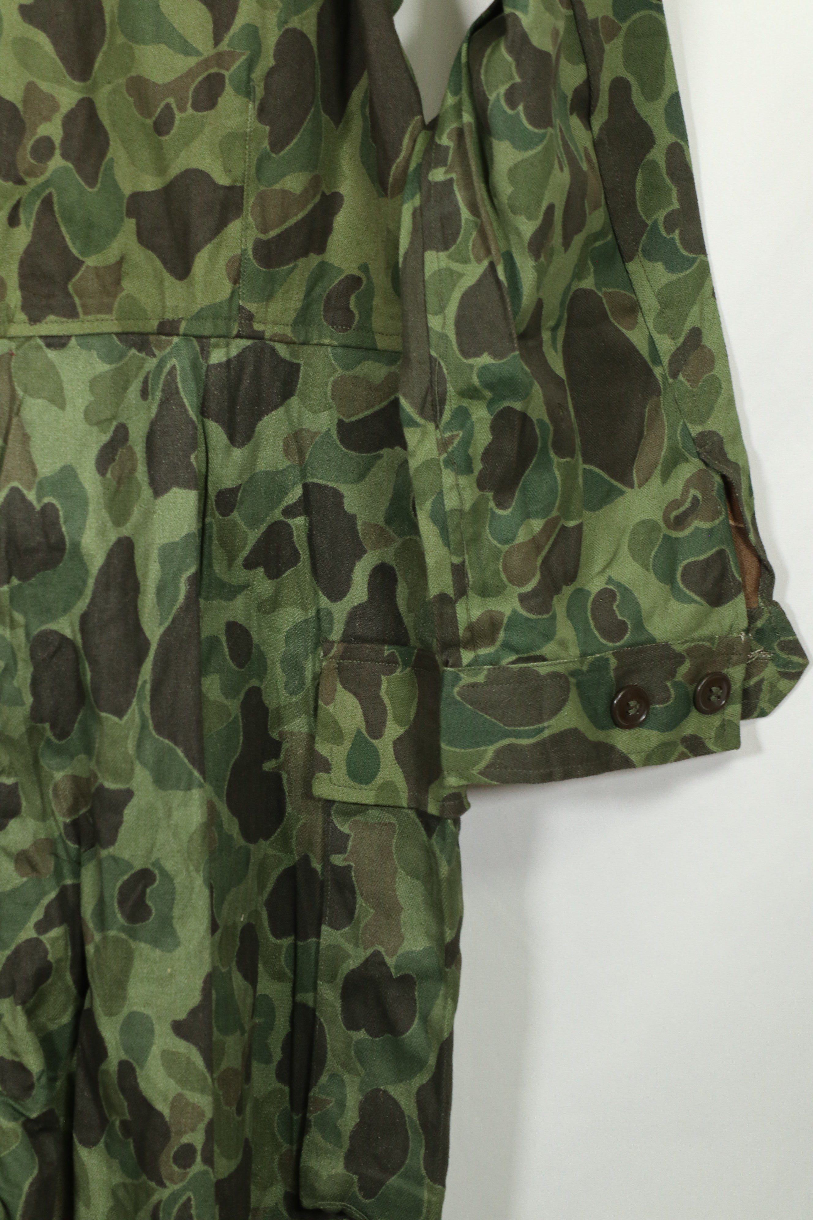 Real South Korean Army Duck Hunter Camouflage Coveralls, unused.