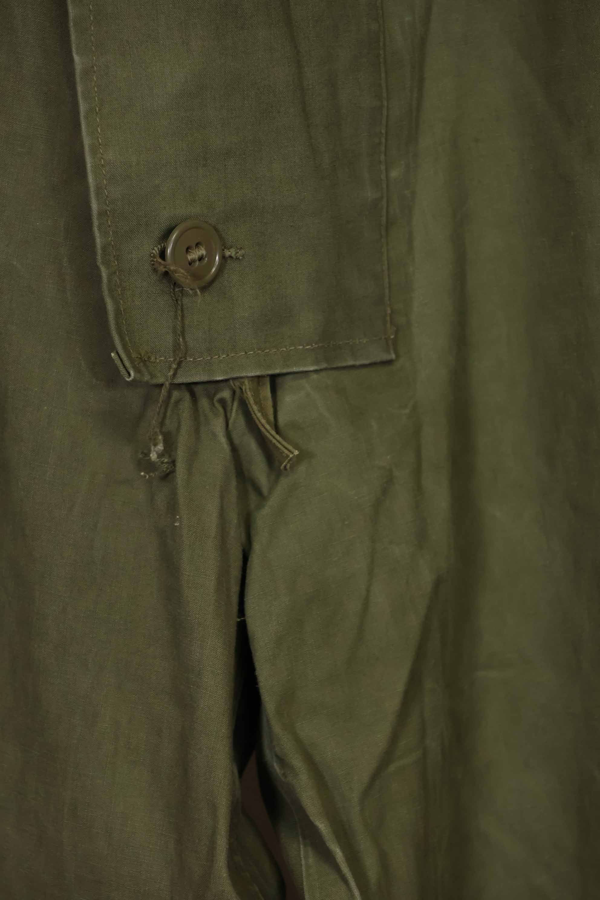 1940s-early 50s U.S. Navy deck pants, rain pants, used, C